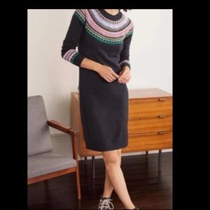 NWT Boden Fair Isle Sweater Dress US 4
